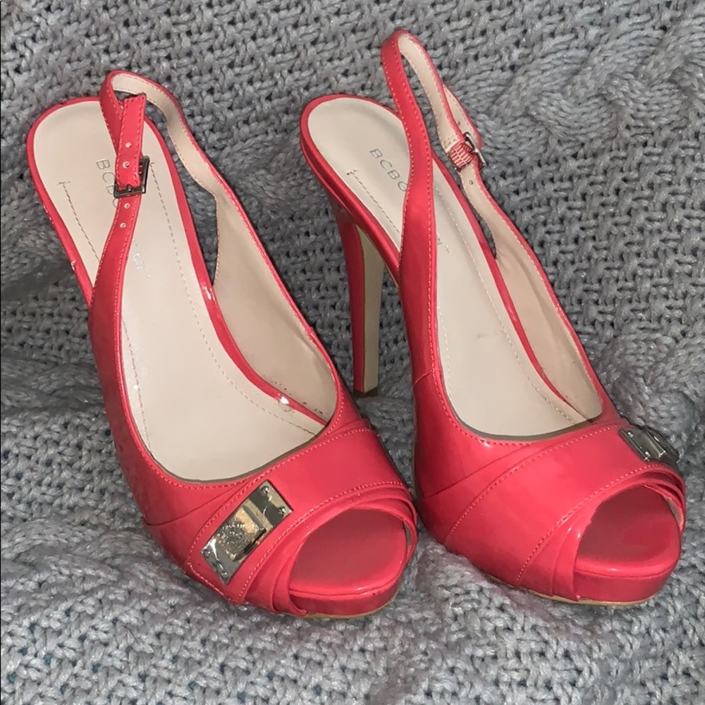 BCB Generation coral peekaboo high heel shoes so 8